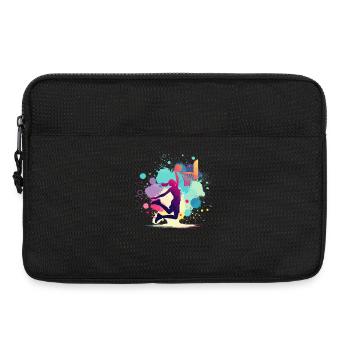 Basketball player, basketball, basketball player - Laptop bag 13" - black - Front