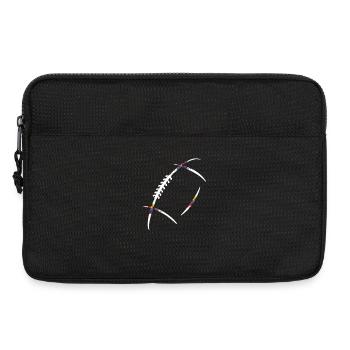 ballon de rugby éclat de couleurs  - Sacoche pour ordinateur portable 13 pouces - noir - Devant