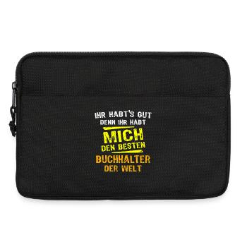 Accountant Gift - Laptop bag 13" - black - Front