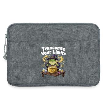 Grenzen Transmutieren – Frosch-Zauber - Laptoptasche 13" - Grau meliert - Vorne