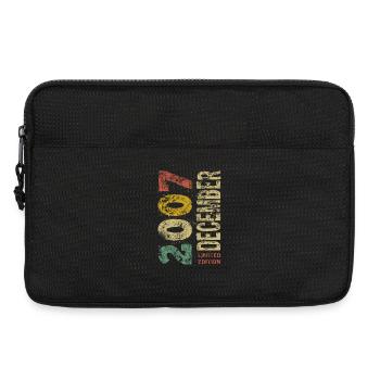 Limited Edition December 2007 Geburtstag Geschenk - Laptoptasche 13" - Schwarz - Vorne