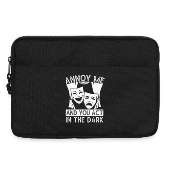 Theater Annoy Me & You Act In Dark Actor - Laptop bag 13" - black - Front