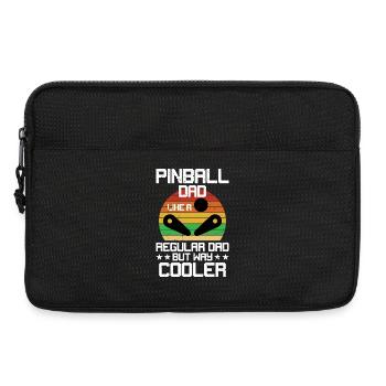 Papa de flipper humour drôle de jeu d’arcade pour flipper - Sacoche pour ordinateur portable 13 pouces - noir - Devant