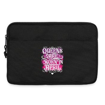 April Geburtstag Queen - Laptoptasche 13" - Schwarz - Vorne