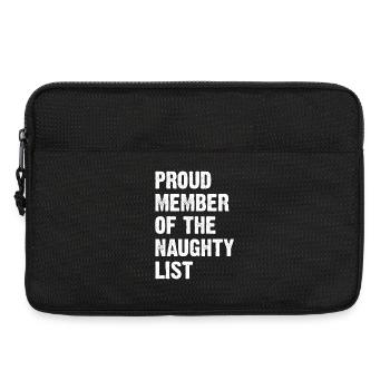 Proud Member Of The Naughty List - Laptoptasche 13" - Schwarz - Vorne
