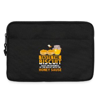 Goûtez le biscuit à la sauce au miel - Sacoche pour ordinateur portable 13 pouces - noir - Devant