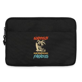 NORDDEICH IST MEIN NORDISCHES PARADIES Lustig - Laptoptasche 13" - Schwarz - Vorne