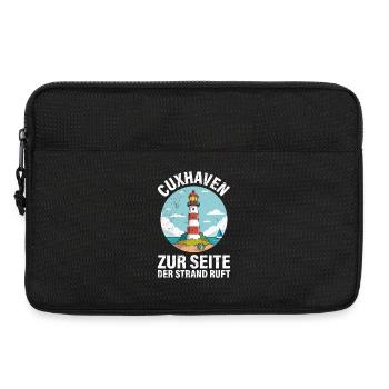 Cuxhavener TO THE PAGE THE BEACH IS CALLING Funny - Laptop bag 13" - black - Front