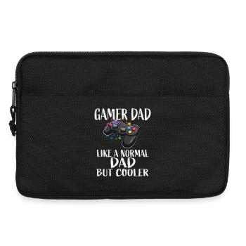 Papa gamer : Plus cool que d’habitude - Sacoche pour ordinateur portable 13 pouces - noir - Devant