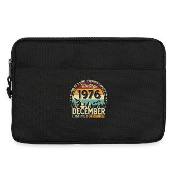 49th Birthday Vintage December Vintage 1976 - Laptop bag 13" - black - Front