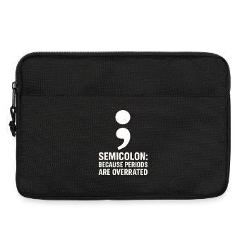 Grammatik Oxford Comma Language Rules - Laptoptasche 13" - Schwarz - Vorne