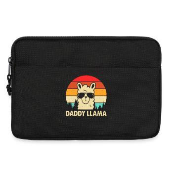 Daddy Llama - Laptop bag 13" - black - Front