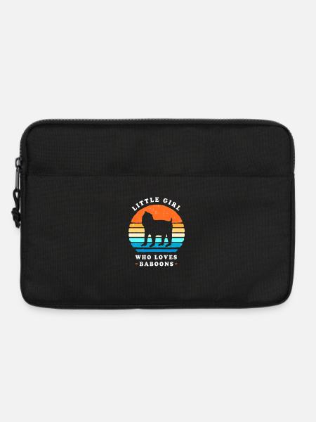 Pavian Primat Affe Affen Baboon - Laptoptasche 13" - Schwarz