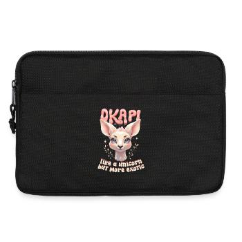 Okapi Like A Unicorn But More Exotic - Laptoptasche 13" - Schwarz - Vorne