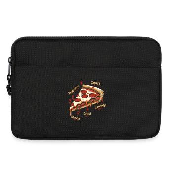 Pizza mit Würstchen Anatomy Of The Best Pizza - Laptoptasche 13" - Schwarz - Vorne