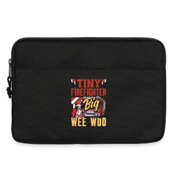 Wee Woo Squad Fire Tiny Feuerwehrmann - Laptoptasche 13" - Schwarz - Vorne