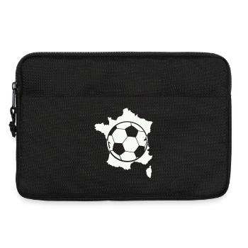 Carte de football français - Sacoche pour ordinateur portable 13 pouces - noir - Devant