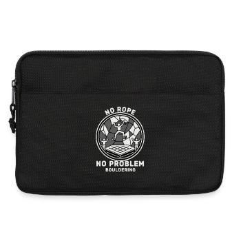 No Rope No Problem Bouldering Climbing - Laptop bag 13" - black - Front