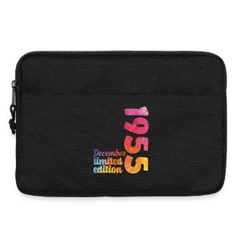 Cadeau D'anniversaire Décembre 1955 Anniversaire - Sacoche pour ordinateur portable 13 pouces - noir - Devant