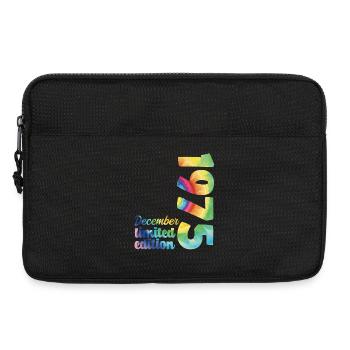 Dezember 1975 Geburtstagsgeschenk Tie And Dye T-Shirt - Laptoptasche 13" - Schwarz - Vorne
