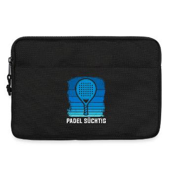 Hobby de padel Jeux de padel PASSIONNÉS de PADEL Plaisir - Sacoche pour ordinateur portable 13 pouces - noir - Devant