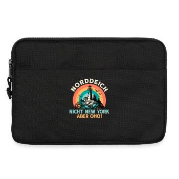NORDDEICH PAS NEW YORK MAIS OHO Lustiges - Sacoche pour ordinateur portable 13 pouces - noir - Devant