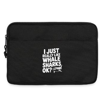Ich mag Walhaie einfach wirklich sehr, okay? - Laptoptasche 13" - Schwarz - Vorne