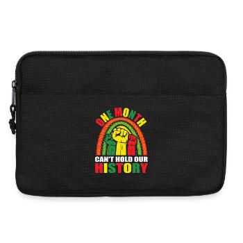 Un mois ne peut pas contenir notre histoire - Histoire noire - Sacoche pour ordinateur portable 13 pouces - noir - Devant
