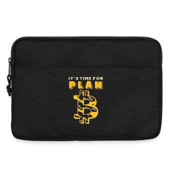 PlanB Krypto Humor Grafik - Laptoptasche 13" - Schwarz - Vorne