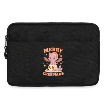 Merry Creepmas Cat Pastel Goth Christmas Skull - Laptoptasche 13" - Schwarz - Vorne