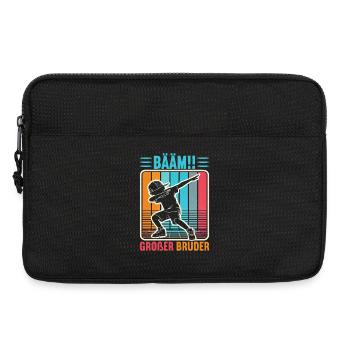 Bääm Grand Frère Dab Enfants Drôles Frères et Sœurs - Sacoche pour ordinateur portable 13 pouces - noir - Devant