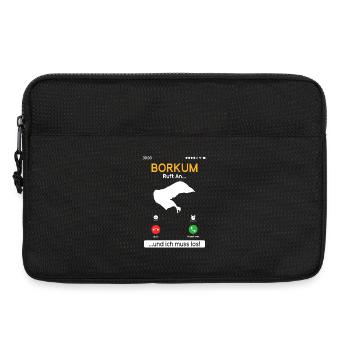 BORKUM RUFT AN UND ICH MUSS LOS Lustiges - Laptoptasche 13" - Schwarz - Vorne