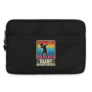 Bääm Grand Frère Dab Enfants Drôles Frères et Sœurs - Sacoche pour ordinateur portable 13 pouces - noir - Devant