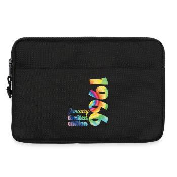 Geburtstag Januar 1966 Geschenk Tie And Dye Tee - Laptoptasche 13" - Schwarz - Vorne