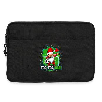 Goal Goal Dab Football Santa Gnome Christmas - Laptop bag 13" - black - Front
