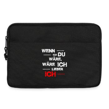 Si j’étais toi... Drôle de proverbe - Sacoche pour ordinateur portable 13 pouces - noir - Devant