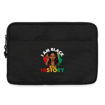 Histoire de I Am Black – Fierté et Pouvoir - Sacoche pour ordinateur portable 13 pouces - noir - Devant