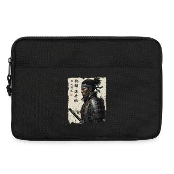 Samouraïs afro-américains – Fierté des racines africaines - Sacoche pour ordinateur portable 13 pouces - noir - Devant