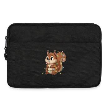 Squirrel hung with lights - Laptop bag 13" - black - Front