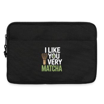 Matcha Tea Saying Green Tea Like You Very Matcha - Laptop bag 13" - black - Front