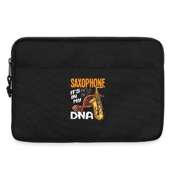 Saxophone dans mon ADN Hobby Saxophoniste Saxophone - Sacoche pour ordinateur portable 13 pouces - noir - Devant