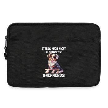 Australian Shepherd Hundebesitzer T Aussie - Laptoptasche 13" - Schwarz - Vorne