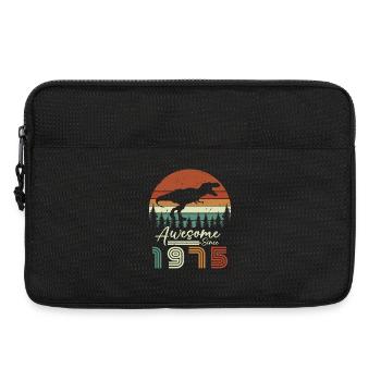 awsome_since_dinaseur_1975 - Sacoche pour ordinateur portable 13 pouces - noir - Devant