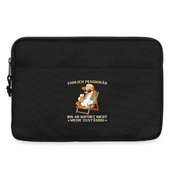 Pensionär Gans - Nicht mehr zuständig Abschied - Laptoptasche 13" - Schwarz - Vorne