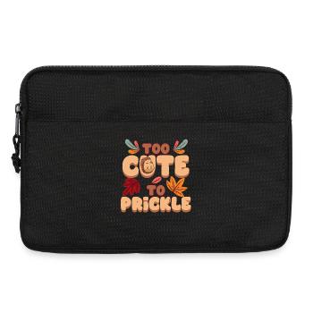 Igel Tag Hedgehog Day Too Cute To Prickle - Laptoptasche 13" - Schwarz - Vorne