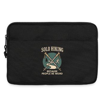 Women's solo hiker empowerment trail - Laptop bag 13" - black - Front