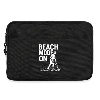 Beach-Modus auf Funny Metal Detecting-Design - Laptoptasche 13" - Schwarz - Vorne