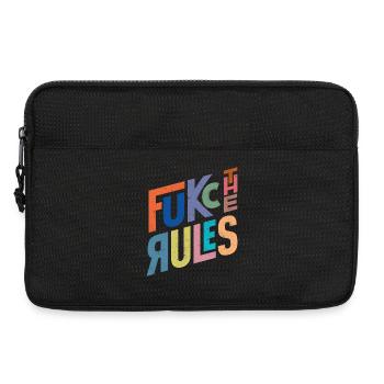 Rules are there to be broken - Laptop bag 13" - black - Front