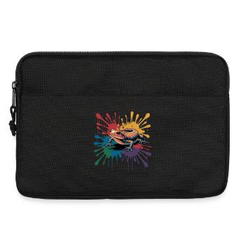Colorful Salamander with Splash of Color for - Laptop bag 13" - black - Front