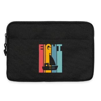 8 Jahre Kindergeburtstag Schiff - Laptoptasche 13" - Schwarz - Vorne